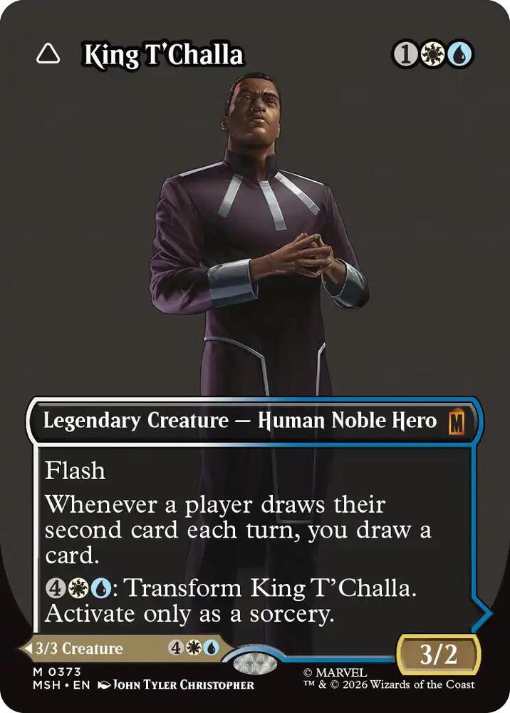 King T'Challa // Black Panther, Hope Enduring 373 (Marvel Super Heroes)  - Borderless Foil | Good Games Morley