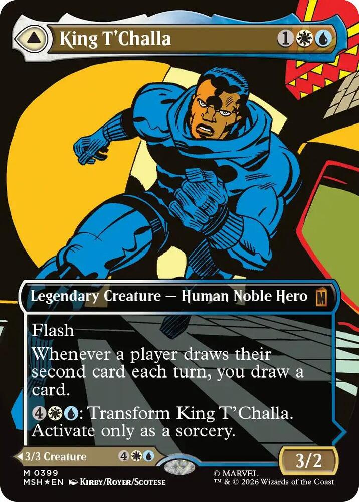 King T'Challa // Black Panther, Hope Enduring 399 (Marvel Super Heroes)  - Borderless Foil | Good Games Morley