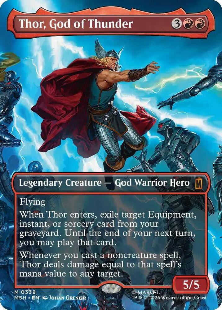Thor, God of Thunder 338 (Marvel Super Heroes)  - Borderless Foil | Good Games Morley