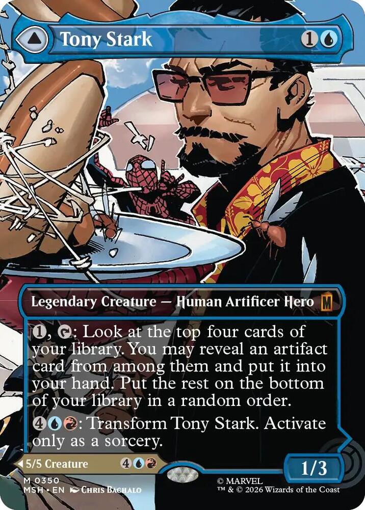 Tony Stark // The Invincible Iron Man 350 (Marvel Super Heroes)  - Borderless Foil | Good Games Morley