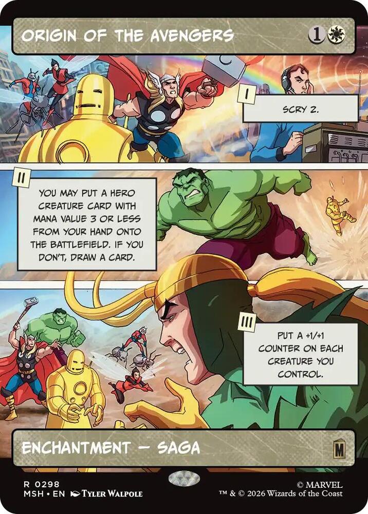 Origin of the Avengers 298 (Marvel Super Heroes)  - Showcase Foil | Good Games Morley