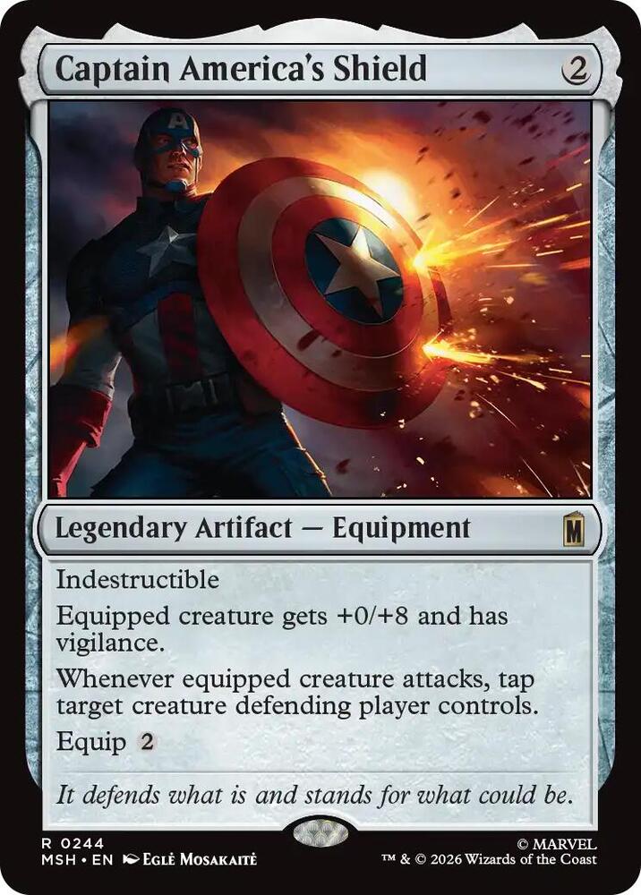 Captain America's Shield 244 (Marvel Super Heroes)  - Foil | Good Games Morley