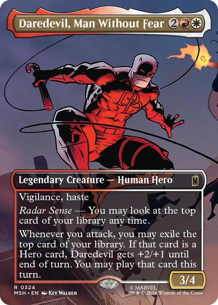 Daredevil, Man Without Fear 324 (Marvel Super Heroes)  - Borderless | Good Games Morley