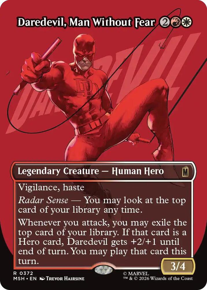 Daredevil, Man Without Fear 372 (Marvel Super Heroes)  - Borderless Foil | Good Games Morley