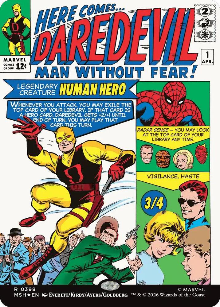 Daredevil, Man Without Fear 398 (Marvel Super Heroes)  - Borderless Foil | Good Games Morley