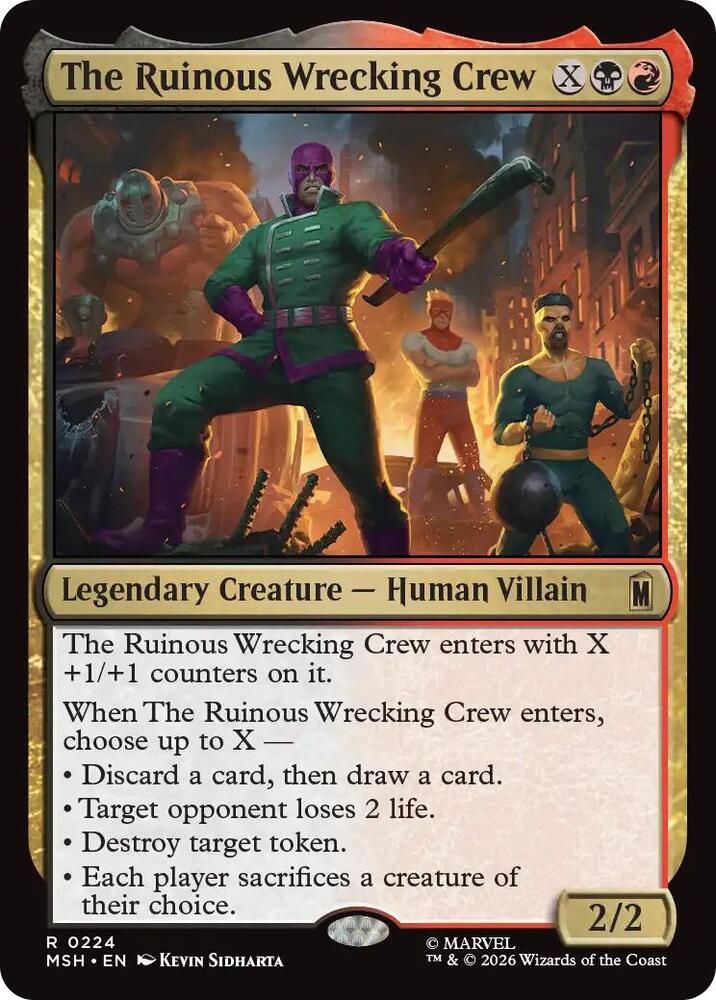The Ruinous Wrecking Crew 224 (Marvel Super Heroes)  - Foil | Good Games Morley
