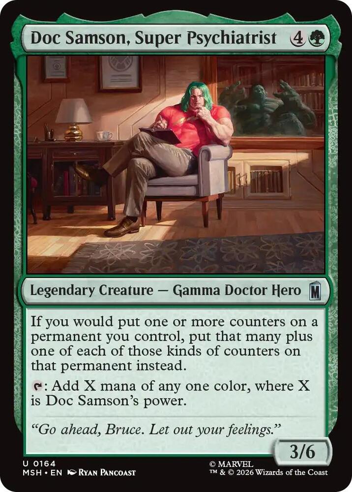 Doc Samson, Super Psychiatrist 164 (Marvel Super Heroes)  - Foil | Good Games Morley