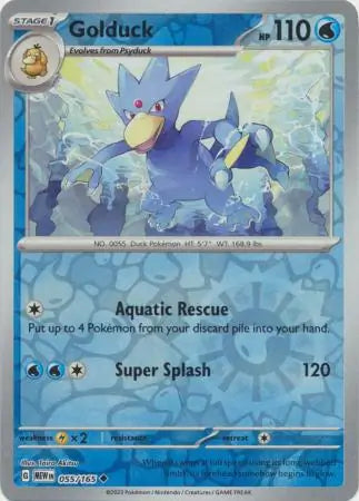 Golduck 055/165 (SV: Scarlet & Violet 151)  - Reverse Holofoil | Good Games Morley