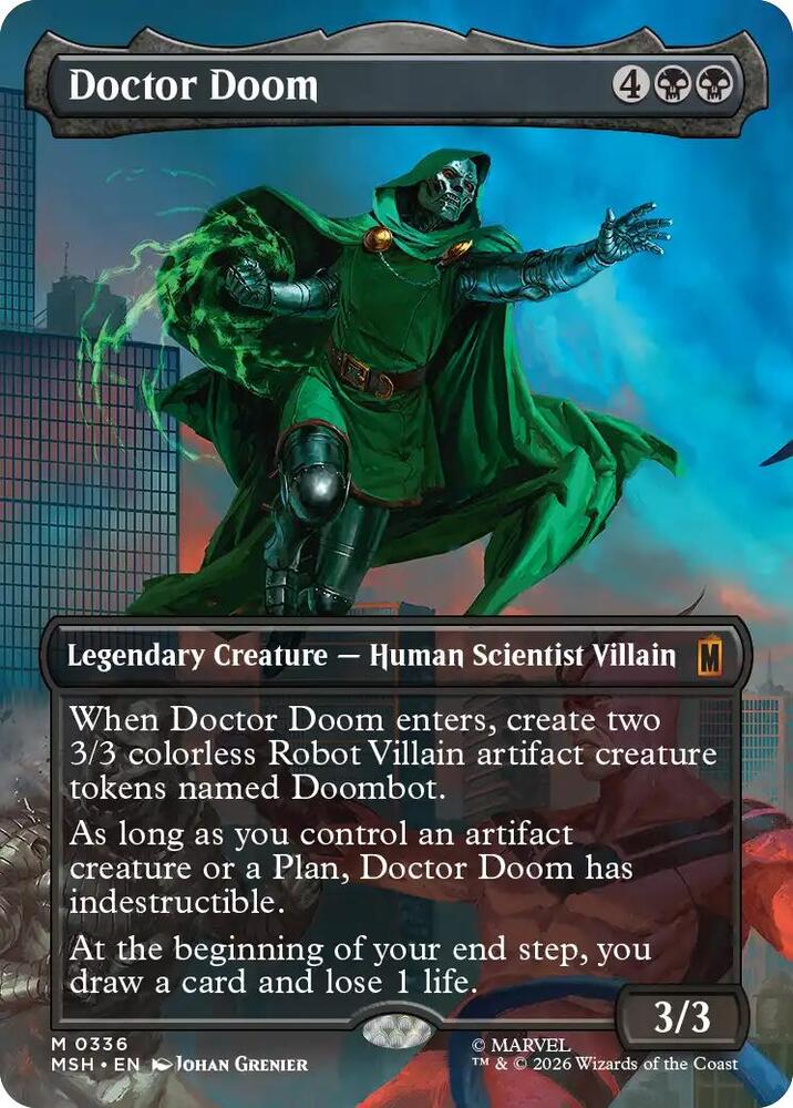 Doctor Doom 336 (Marvel Super Heroes)  - Borderless Foil | Good Games Morley