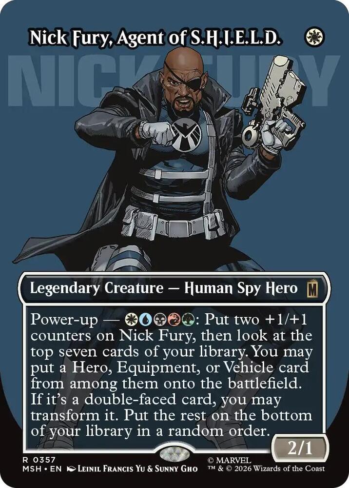 Nick Fury, Agent of S.H.I.E.L.D. 357 (Marvel Super Heroes)  - Borderless Foil | Good Games Morley