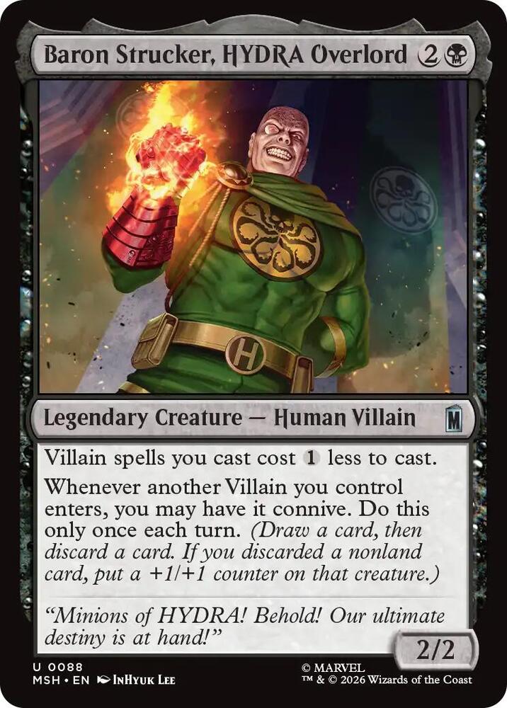 Baron Strucker, HYDRA Overlord 88 (Marvel Super Heroes)  - Foil | Good Games Morley