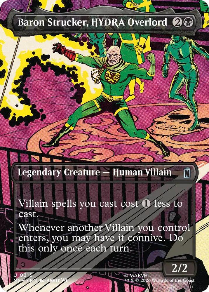 Baron Strucker, HYDRA Overlord 315 (Marvel Super Heroes)  - Borderless Foil | Good Games Morley