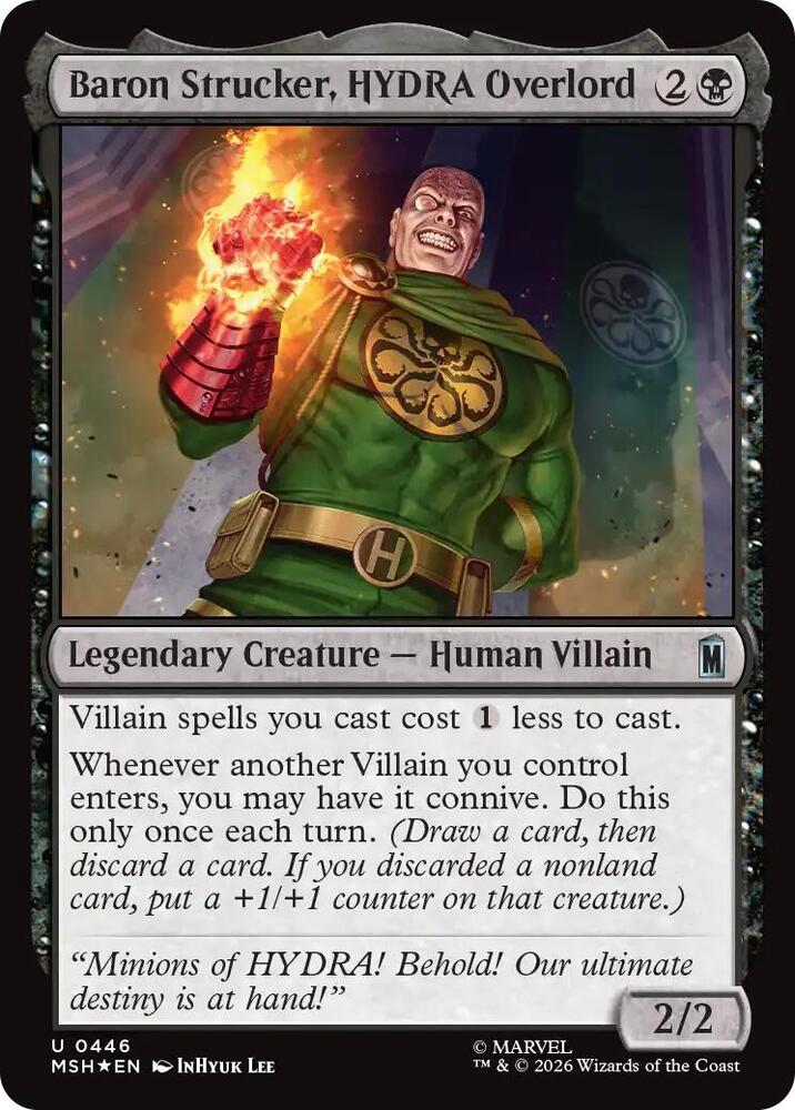 Baron Strucker, HYDRA Overlord 446 (Marvel Super Heroes)  - Surge Foil | Good Games Morley