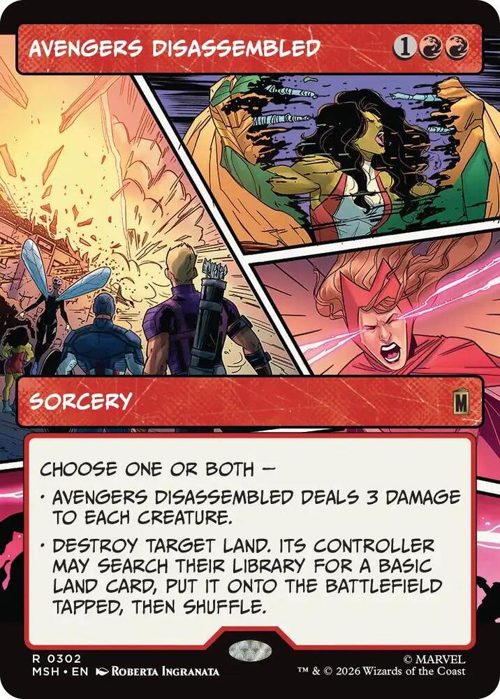 Avengers Disassembled 302 (Marvel Super Heroes)  - Showcase Foil | Good Games Morley