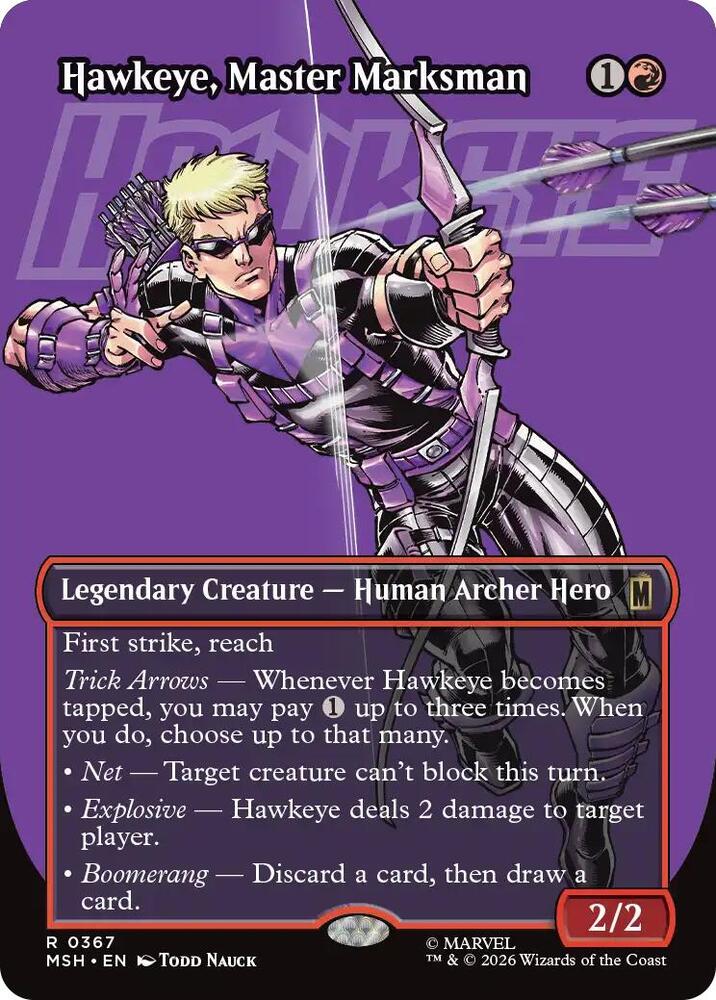 Hawkeye, Master Marksman 367 (Marvel Super Heroes)  - Borderless | Good Games Morley