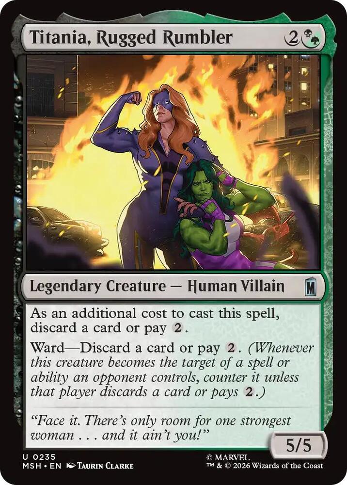 Titania, Rugged Rumbler 235 (Marvel Super Heroes)  - Foil | Good Games Morley