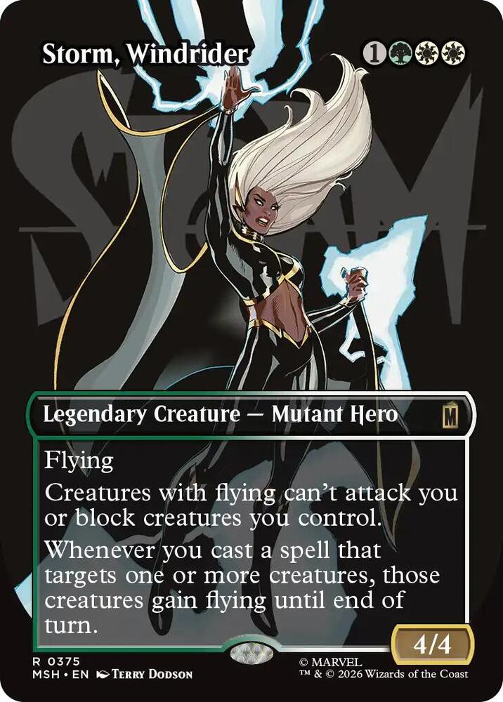 Storm, Windrider 375 (Marvel Super Heroes)  - Borderless Foil | Good Games Morley