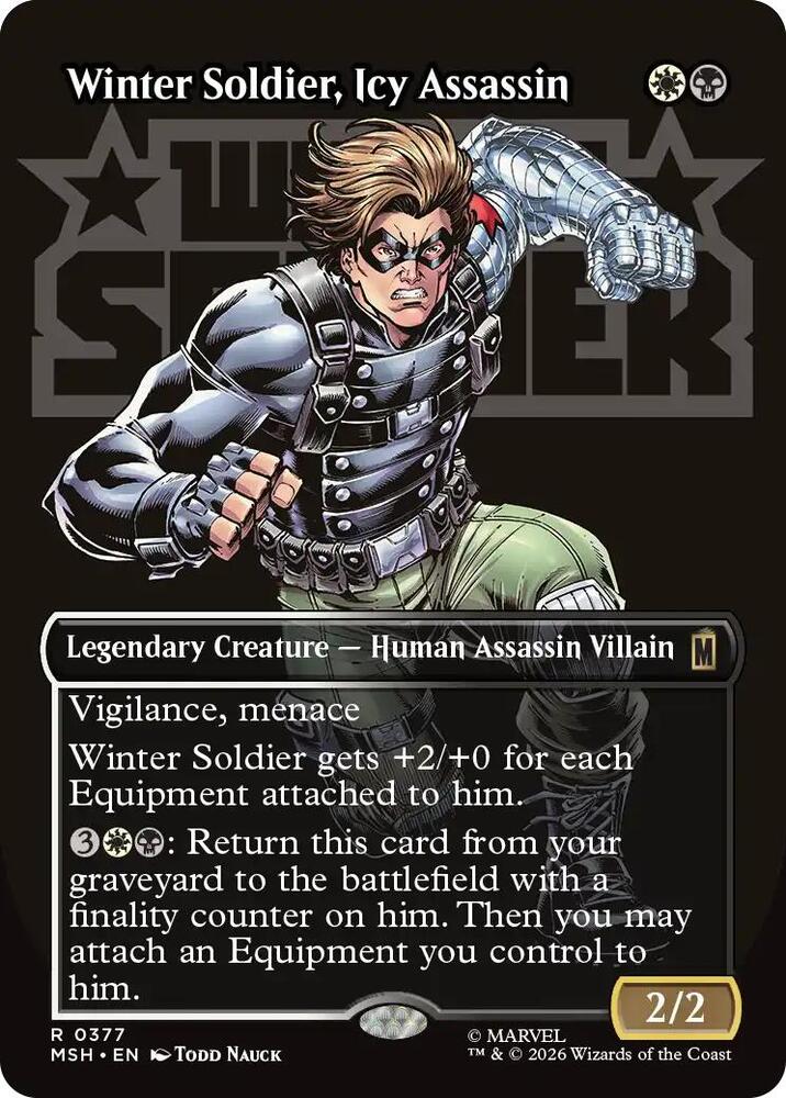 Winter Soldier, Icy Assassin 377 (Marvel Super Heroes)  - Borderless | Good Games Morley
