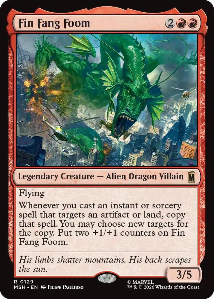Fin Fang Foom 129 (Marvel Super Heroes)  - Foil | Good Games Morley