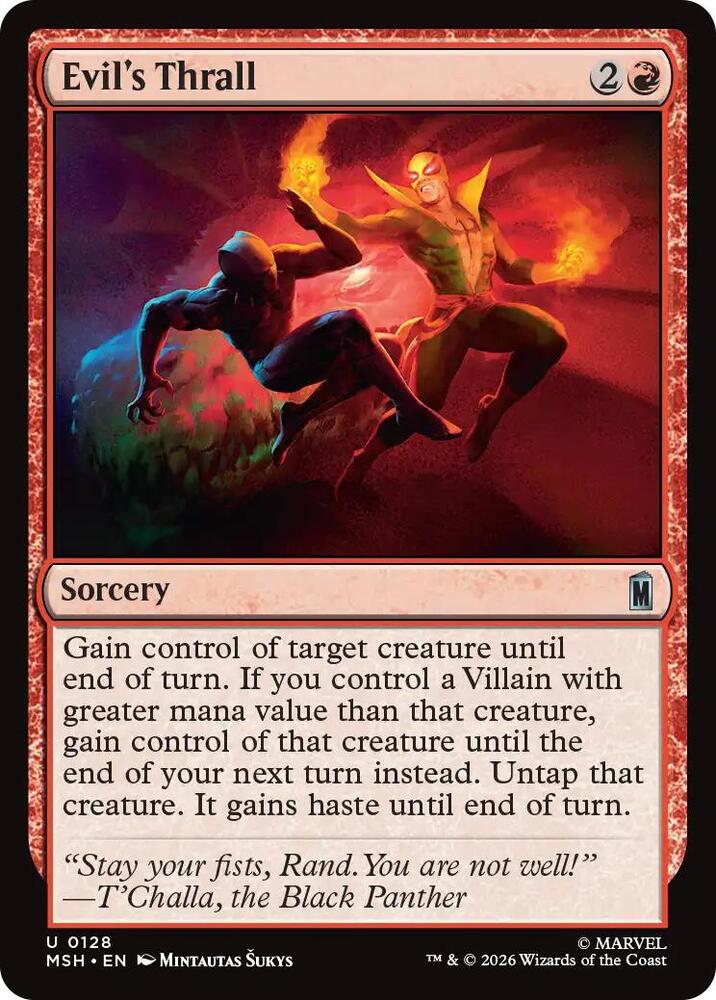 Evil's Thrall 128 (Marvel Super Heroes)  - Foil | Good Games Morley