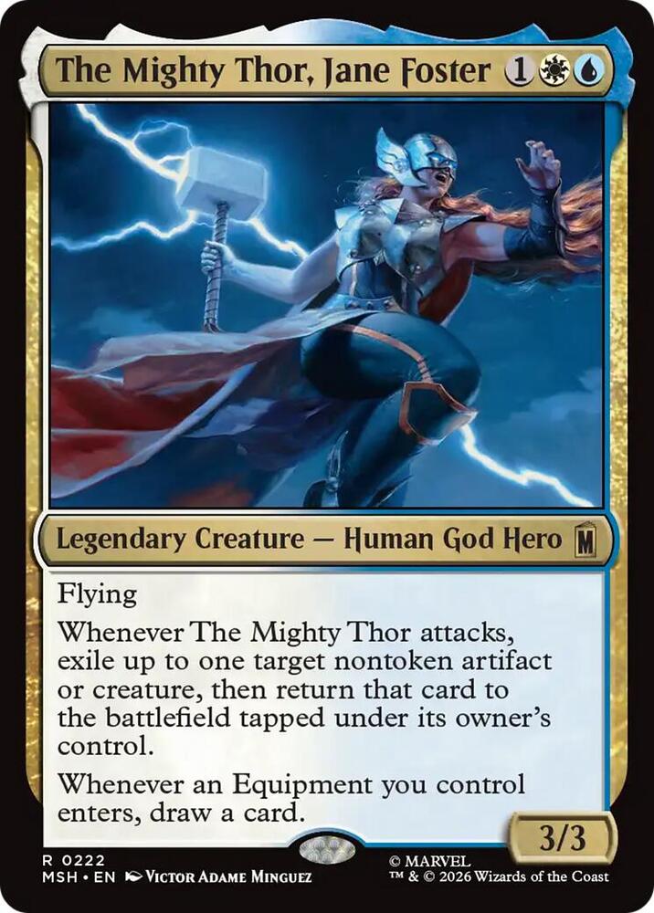 The Mighty Thor Jane Foster 222 (Marvel Super Heroes)  - Foil | Good Games Morley
