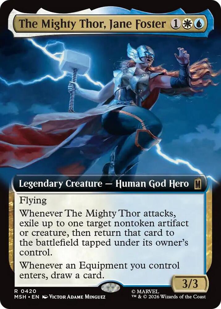The Mighty Thor, Jane Foster 420 (Marvel Super Heroes)  - Extended Art Foil | Good Games Morley