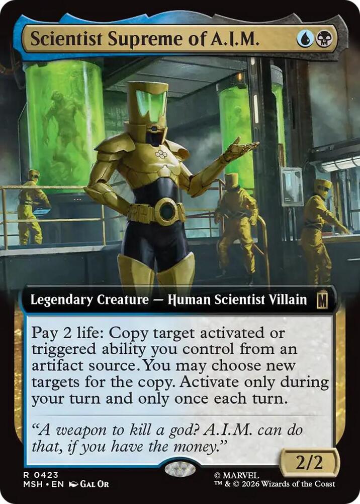 Scientist Supreme of A.I.M. 423 (Marvel Super Heroes)  - Extended Art Foil | Good Games Morley