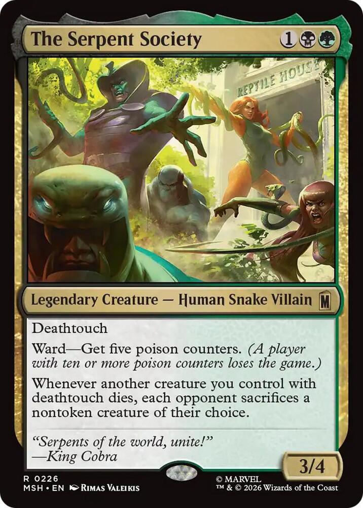 The Serpent Society 226 (Marvel Super Heroes)  - Foil | Good Games Morley