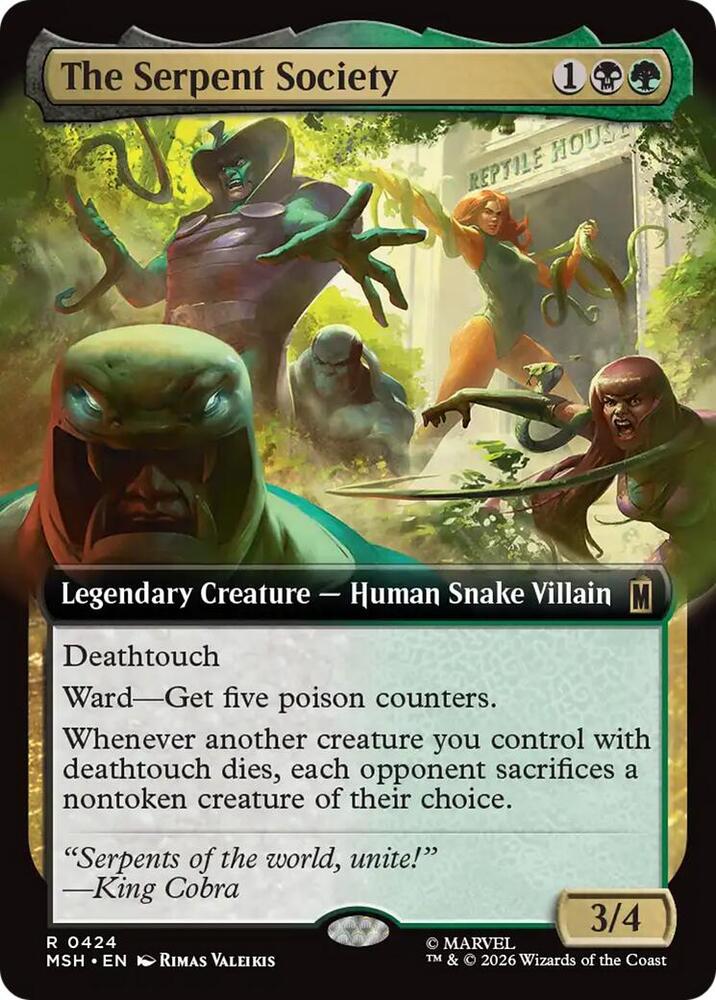 The Serpent Society 424 (Marvel Super Heroes)  - Extended Art | Good Games Morley