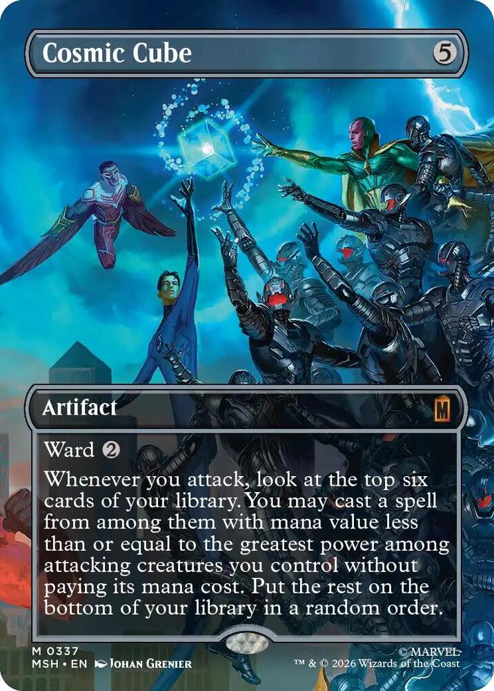 Cosmic Cube 337 (Marvel Super Heroes)  - Borderless Foil | Good Games Morley