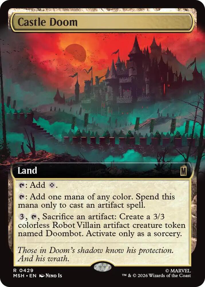 Castle Doom 429 (Marvel Super Heroes)  - Extended Art Foil | Good Games Morley