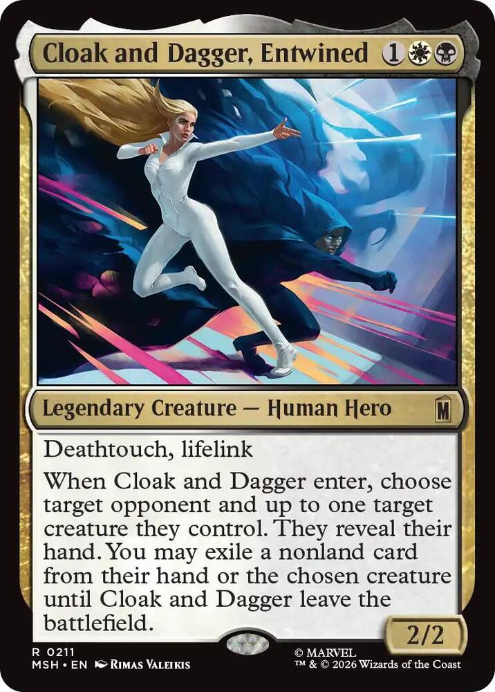 Cloak and Dagger, Entwined 211 (Marvel Super Heroes)  - Foil | Good Games Morley