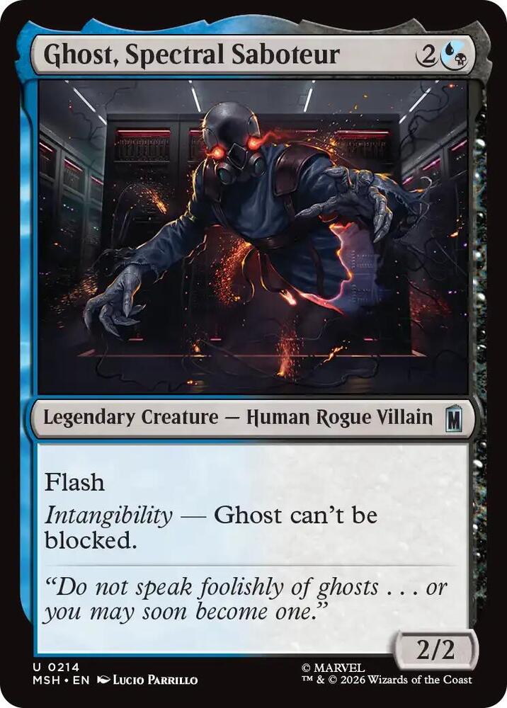 Ghost, Spectral Saboteur 214 (Marvel Super Heroes)  - Foil | Good Games Morley