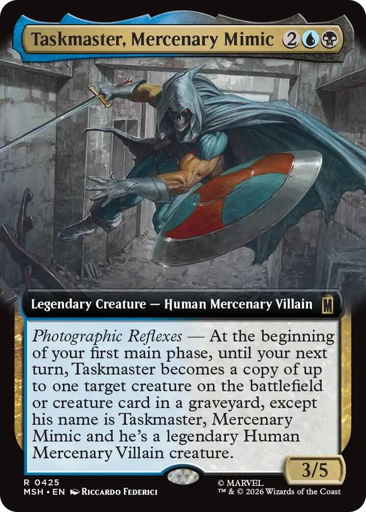 Taskmaster, Mercenary Mimic 425 (Marvel Super Heroes)  - Extended Art Foil | Good Games Morley
