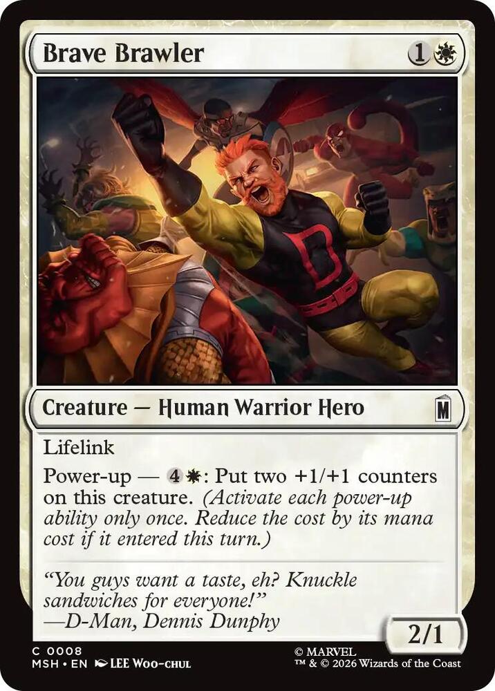 Brave Brawler 8 (Marvel Super Heroes)  - Foil | Good Games Morley