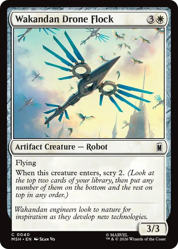 Wakandan Drone Flock 40 (Marvel Super Heroes)  - Foil | Good Games Morley