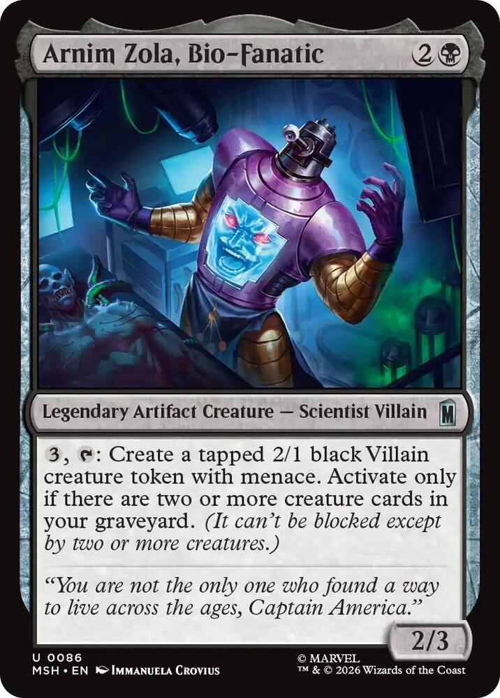 Arnim Zola, Bio-Fanatic 86 (Marvel Super Heroes)  | Good Games Morley