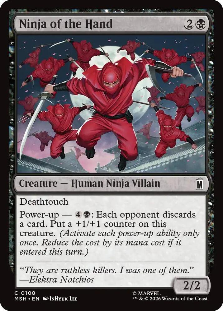 Ninja of the Hand 108 (Marvel Super Heroes)  - Foil | Good Games Morley