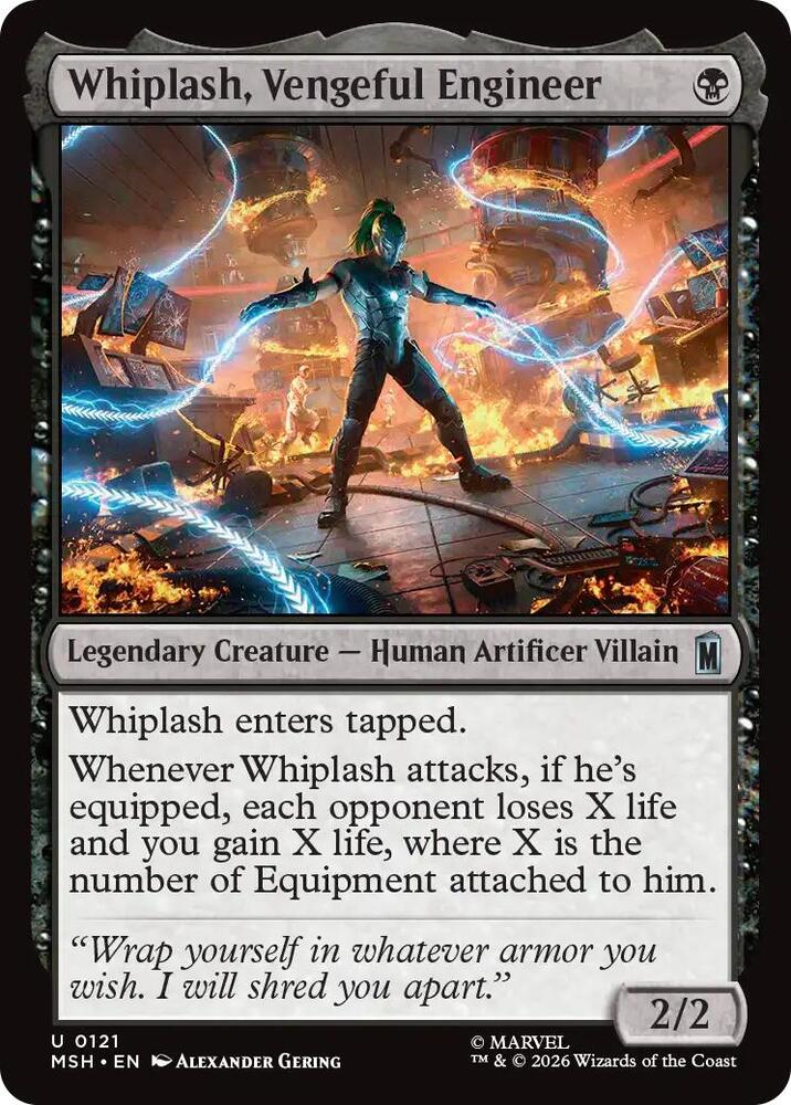 Whiplash, Vengeful Engineer 121 (Marvel Super Heroes)  - Foil | Good Games Morley