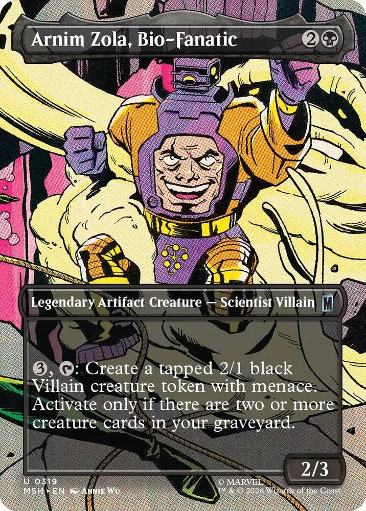 Arnim Zola, Bio-Fanatic 319 (Marvel Super Heroes)  - Borderless Foil | Good Games Morley