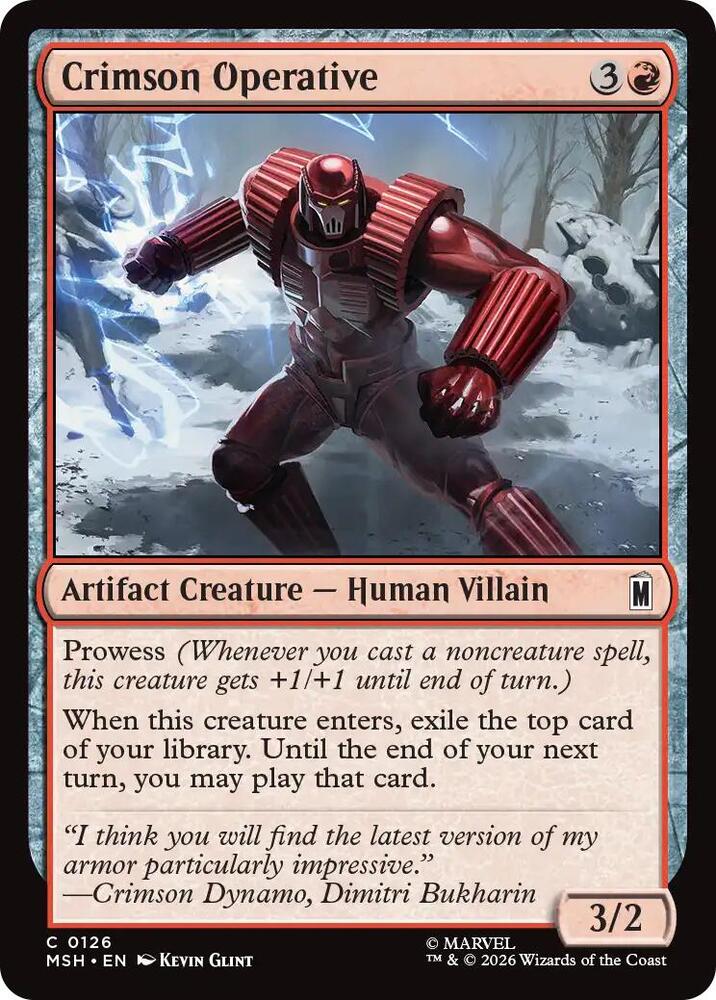 Crimson Operative 126 (Marvel Super Heroes)  | Good Games Morley