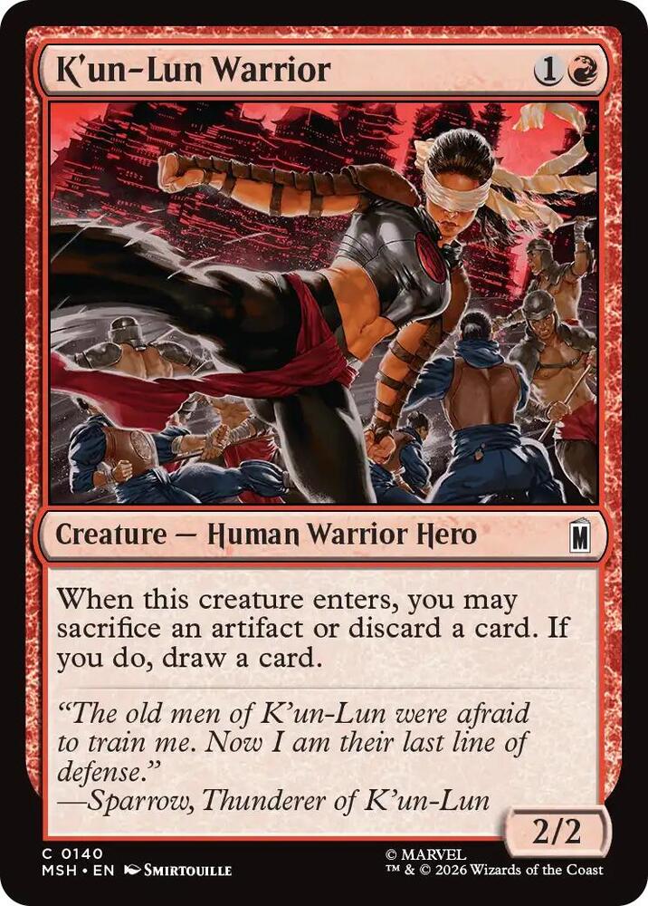 Kun-Lun Warrior 140 (Marvel Super Heroes)  - Foil | Good Games Morley