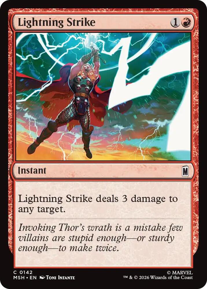 Lightning Strike 142 (Marvel Super Heroes)  | Good Games Morley