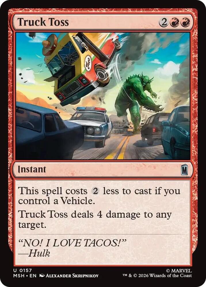 Truck Toss 157 (Marvel Super Heroes)  - Foil | Good Games Morley