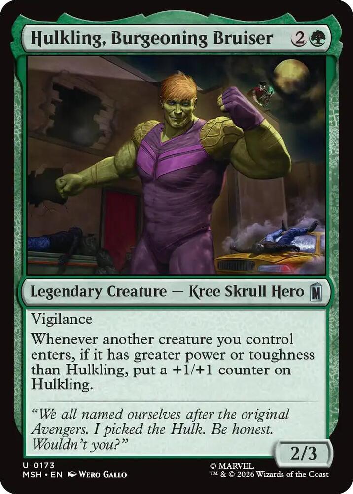 Hulkling, Burgeoning Bruiser 173 (Marvel Super Heroes)  | Good Games Morley