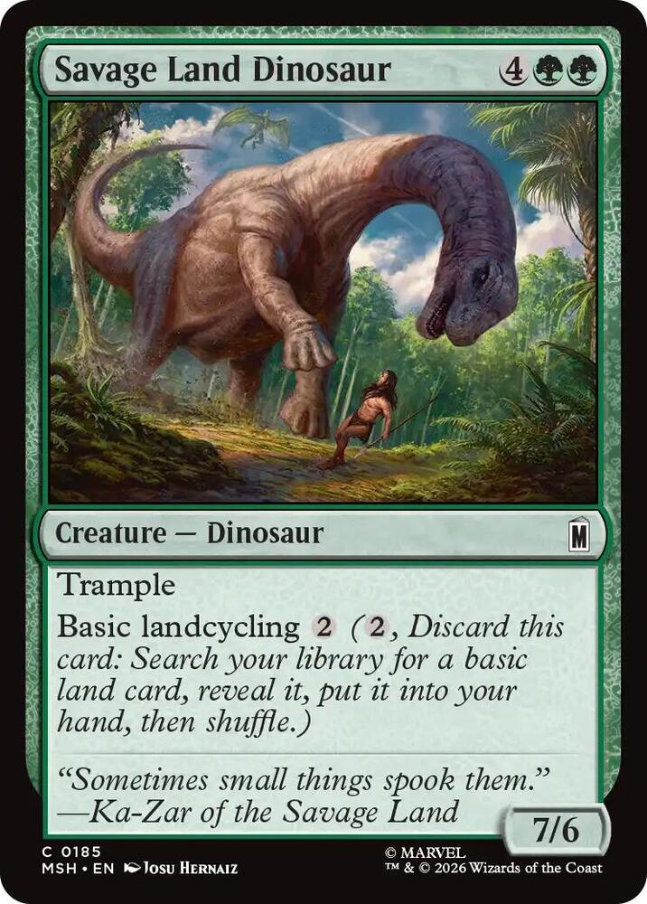 Savage Land Dinosaur 185 (Marvel Super Heroes)  | Good Games Morley