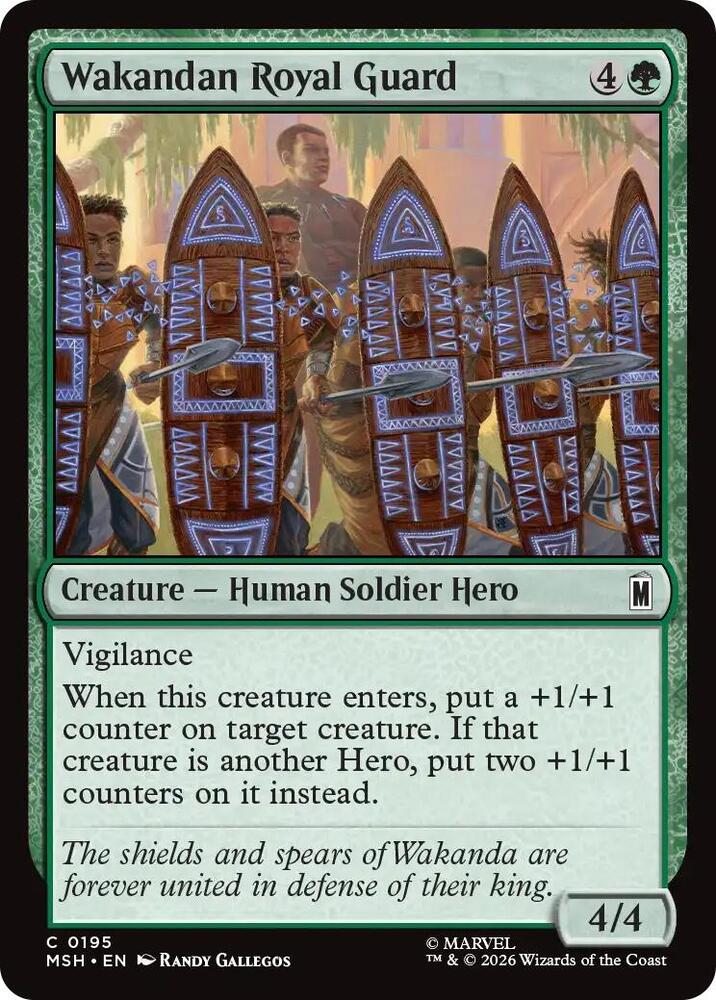 Wakandan Royal Guard 195 (Marvel Super Heroes)  - Foil | Good Games Morley