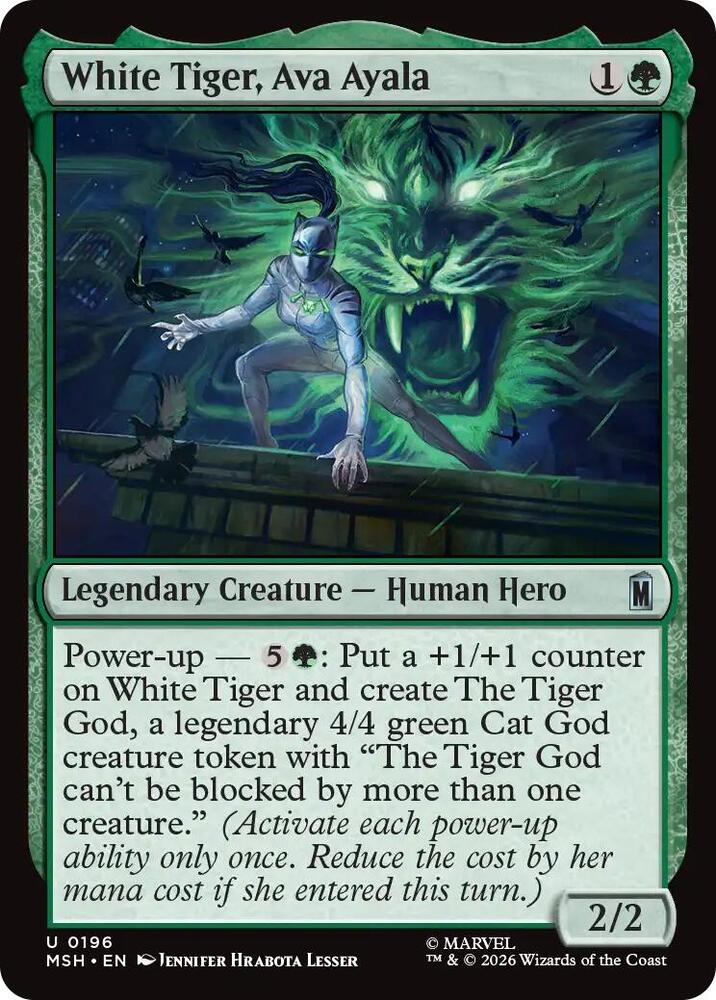 White Tiger, Ava Ayala 196 (Marvel Super Heroes)  - Foil | Good Games Morley