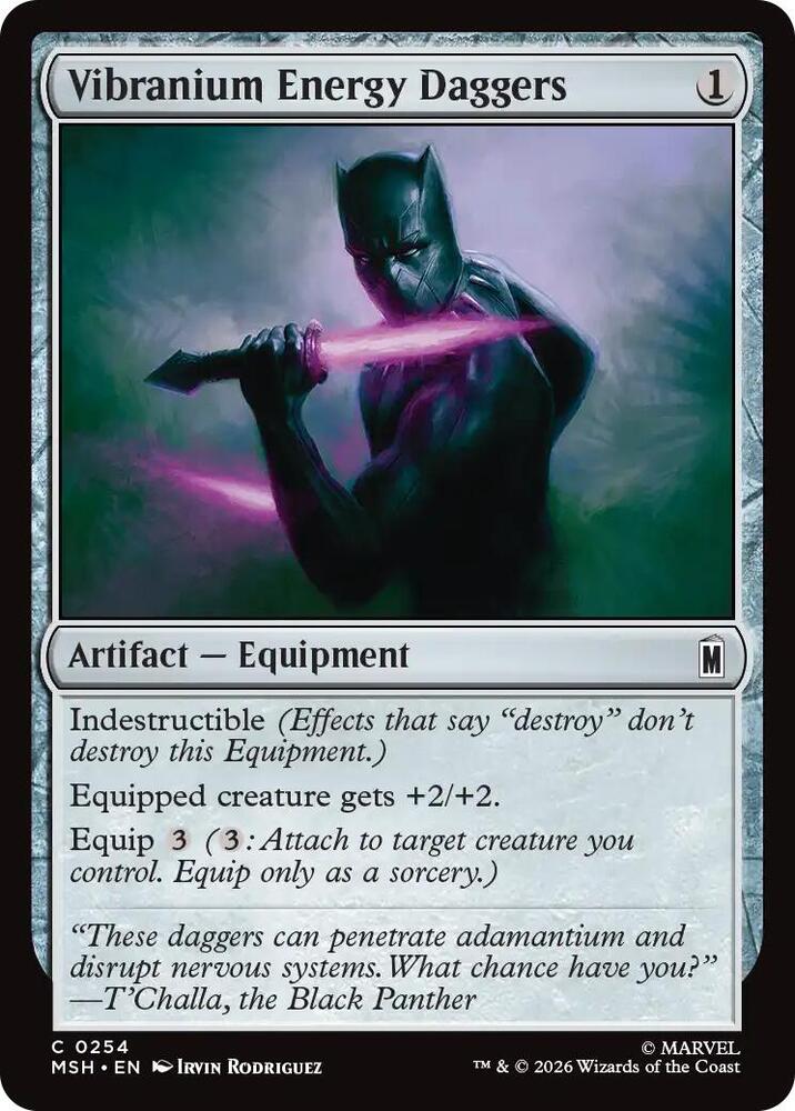 Vibranium Energy Daggers 254 (Marvel Super Heroes)  - Foil | Good Games Morley