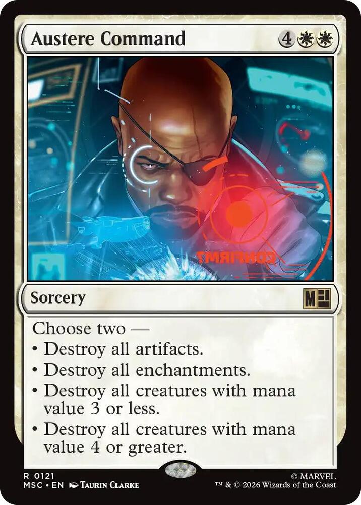 Austere Command 121 (Commander: Marvel Super Heroes)  | Good Games Morley